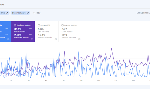 6 month SEO Perormance Sage Wellness